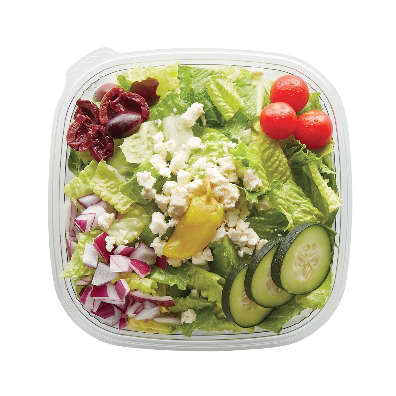 slide 1 of 1, H-E-B Meal Simple Greek Salad Small, 11 oz