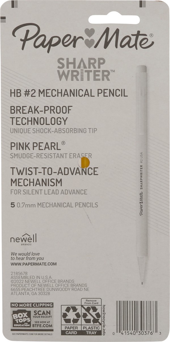 slide 7 of 9, Paper Mate SharpWriter No.2 Mechanical Pencils 5 ea, 5 ct