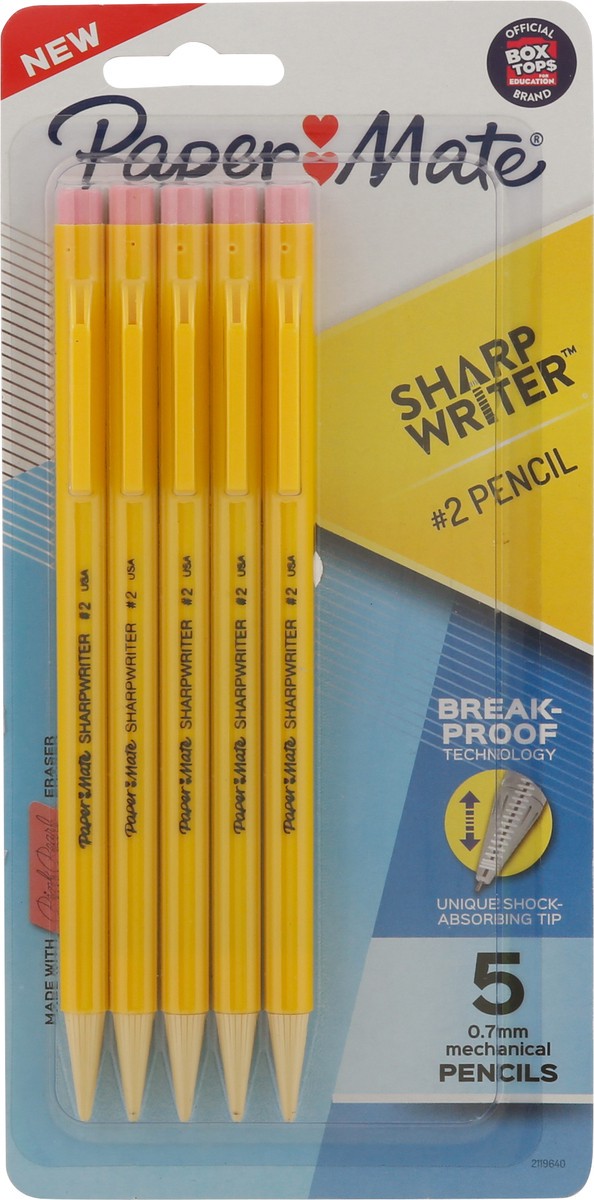 slide 8 of 9, Paper Mate SharpWriter No.2 Mechanical Pencils 5 ea, 5 ct