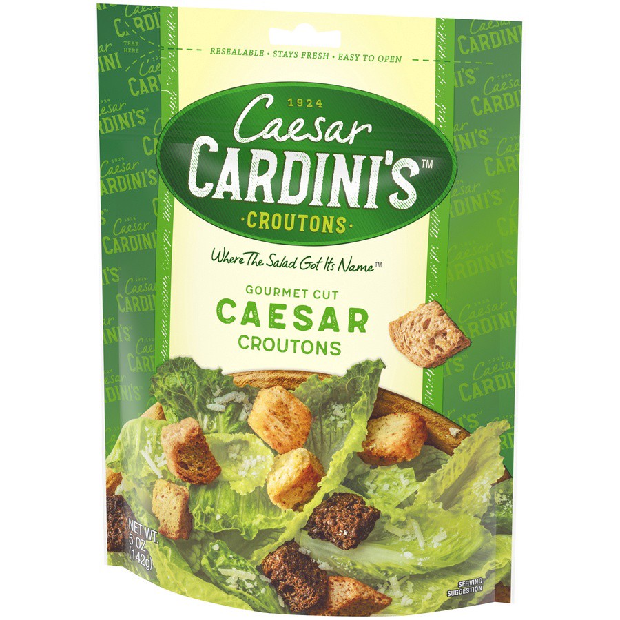 slide 7 of 8, Cardini's Croutons Caesar, 5 oz