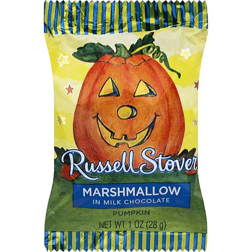 slide 2 of 2, Russell Stover Marshmallow Pumpkin, Covered In Milk Chocolate, 1 oz