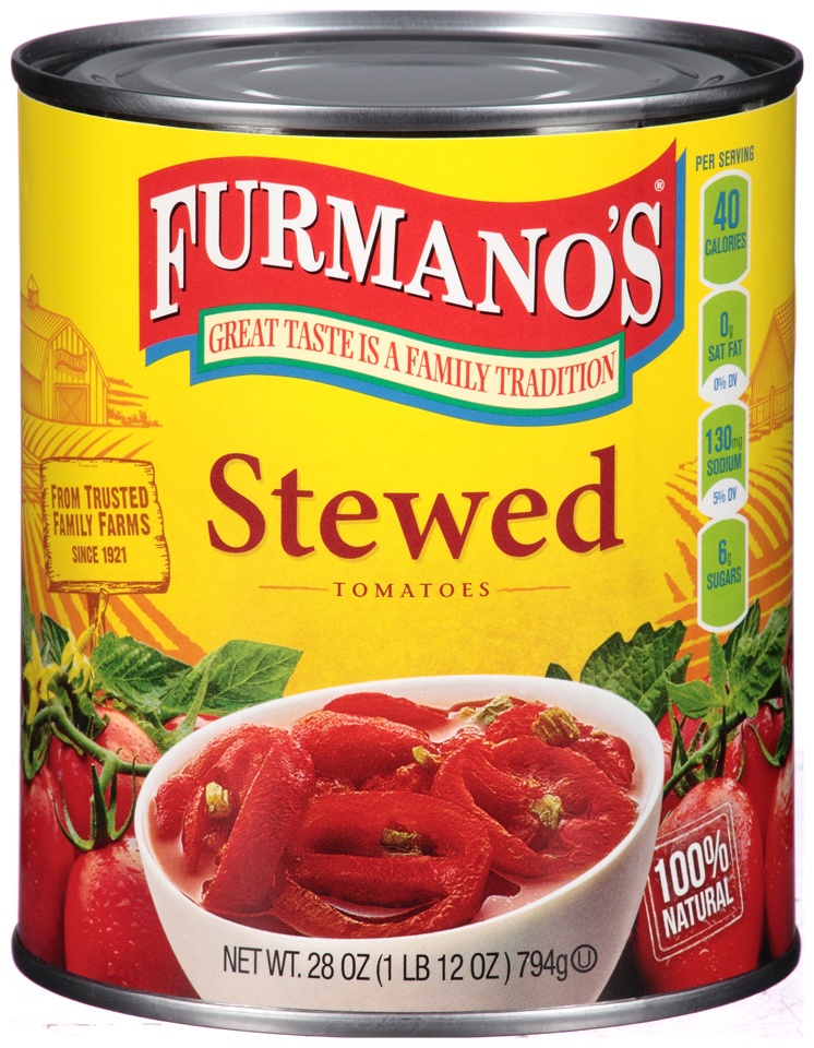 slide 1 of 1, Furmano's Tomatoes Stewed, 28 oz