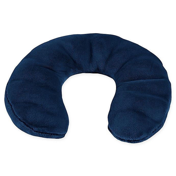 slide 1 of 3, Therapedic Weighted U-Neck Pillow - Navy, 1 ct