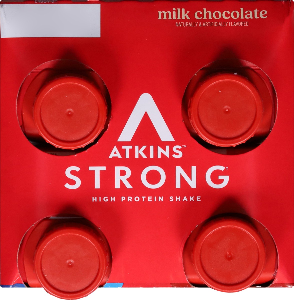 slide 4 of 12, Atkins Protein Shake, Milk Chocolate, Strong, Muscle + Gut Health, 4 ct