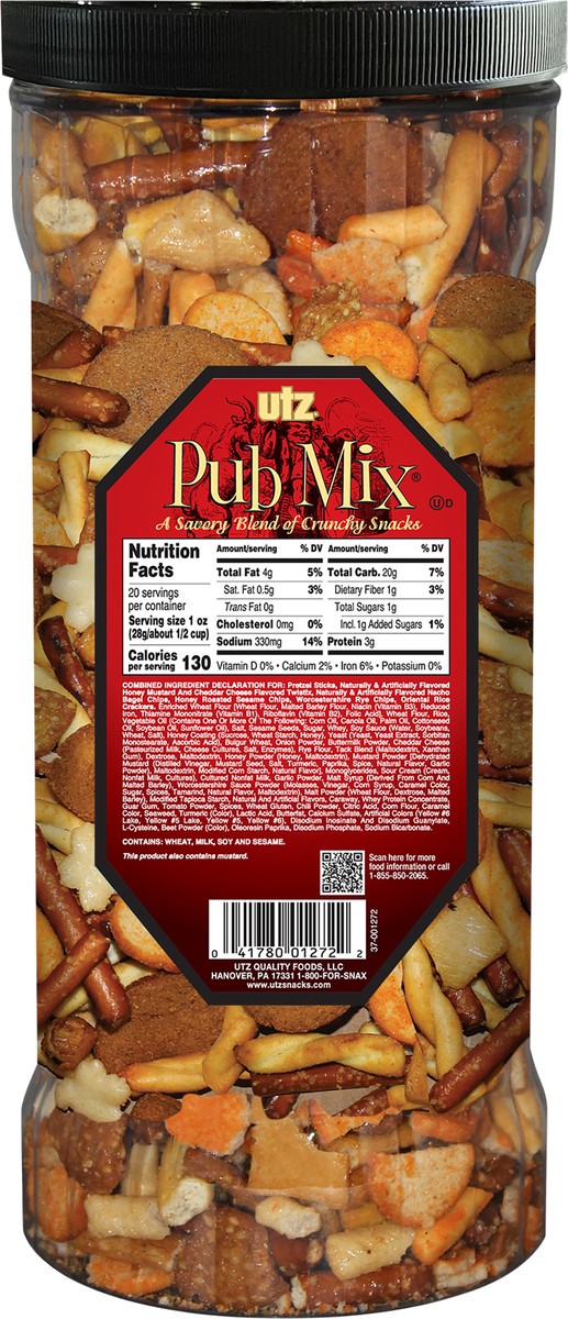 slide 2 of 10, Utz 20 oz Utz Pub Mix Barrel, 20 oz