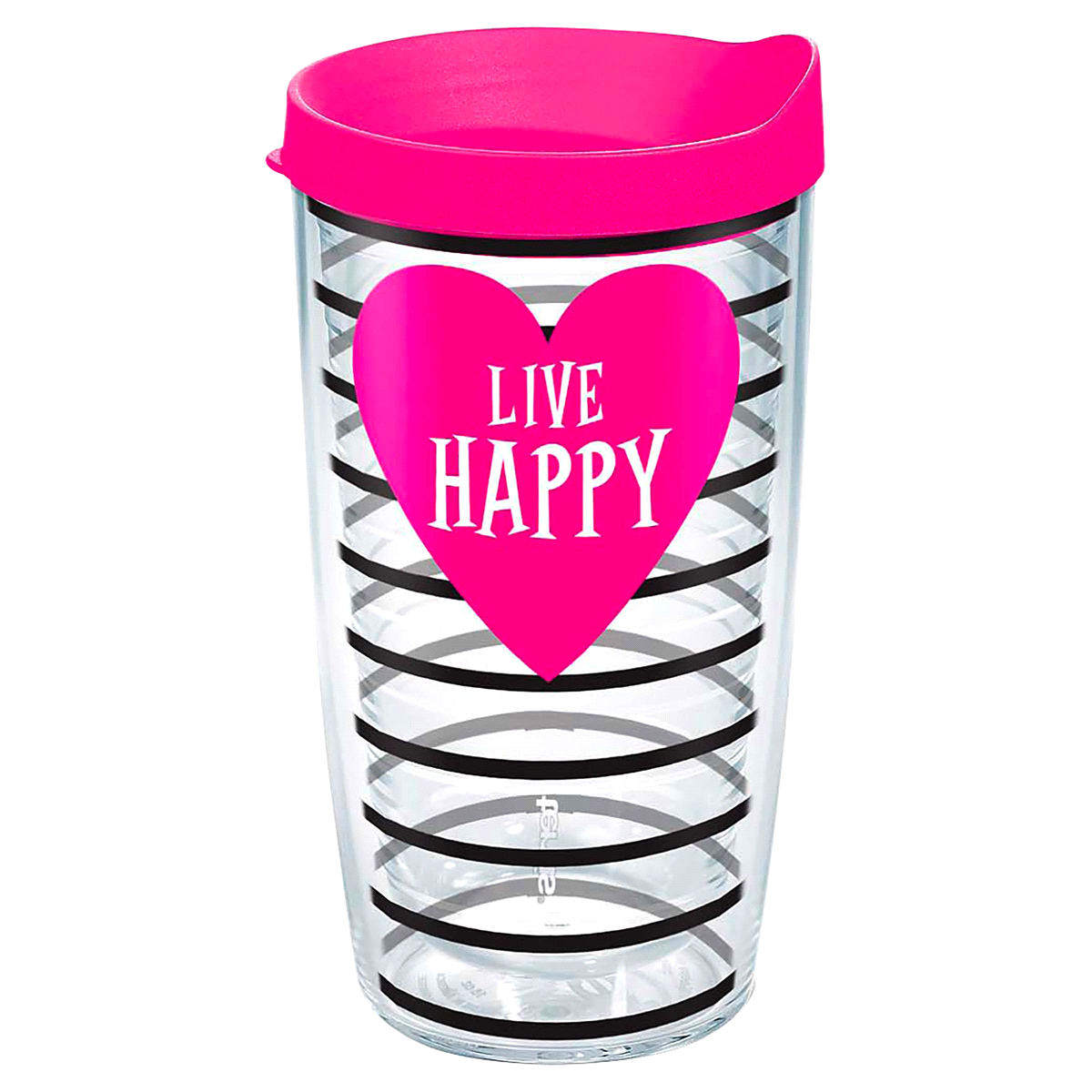 slide 1 of 1, Tervis Happy Heart Tumbler with Travel Lid, 16 oz