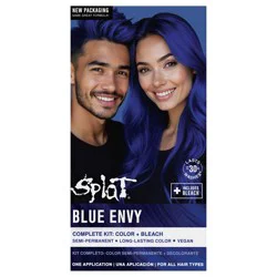 Splat Blue Envy Semi-Permanent Hair Color Kit
