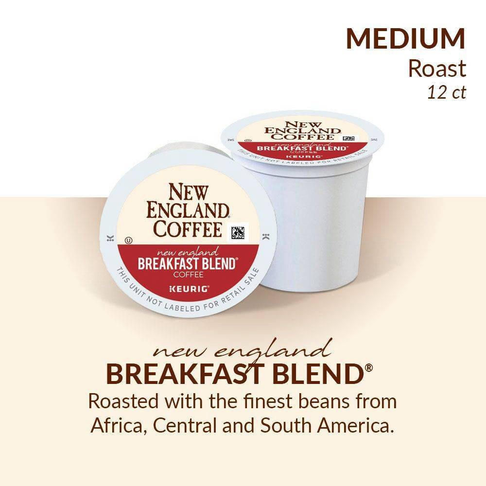 slide 4 of 5, New England Coffee New England Breakfast Blend Medium Roast Coffee Pods - 12ct, 12 ct; 0.4 oz