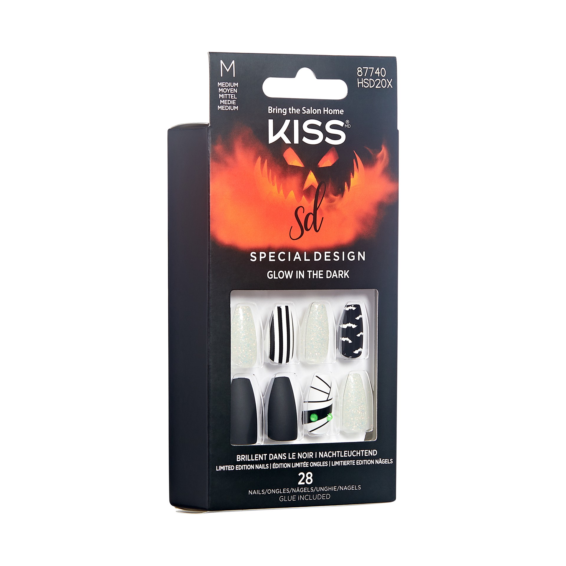 slide 2 of 3, KISS Halloween Special Design Nails, ‘Howling For You', 28 Count, 31 pc