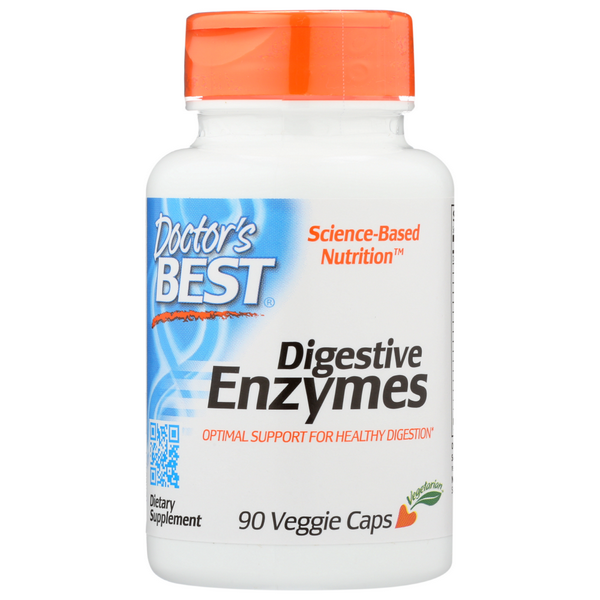 slide 1 of 1, Doctor's Best Digestive Enzymes All Vegetarian Veggie Caps, 90 ct