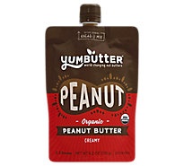 slide 1 of 1, Yumbutter Peanut Butter Organic Creamy Pouch, 6.2 oz