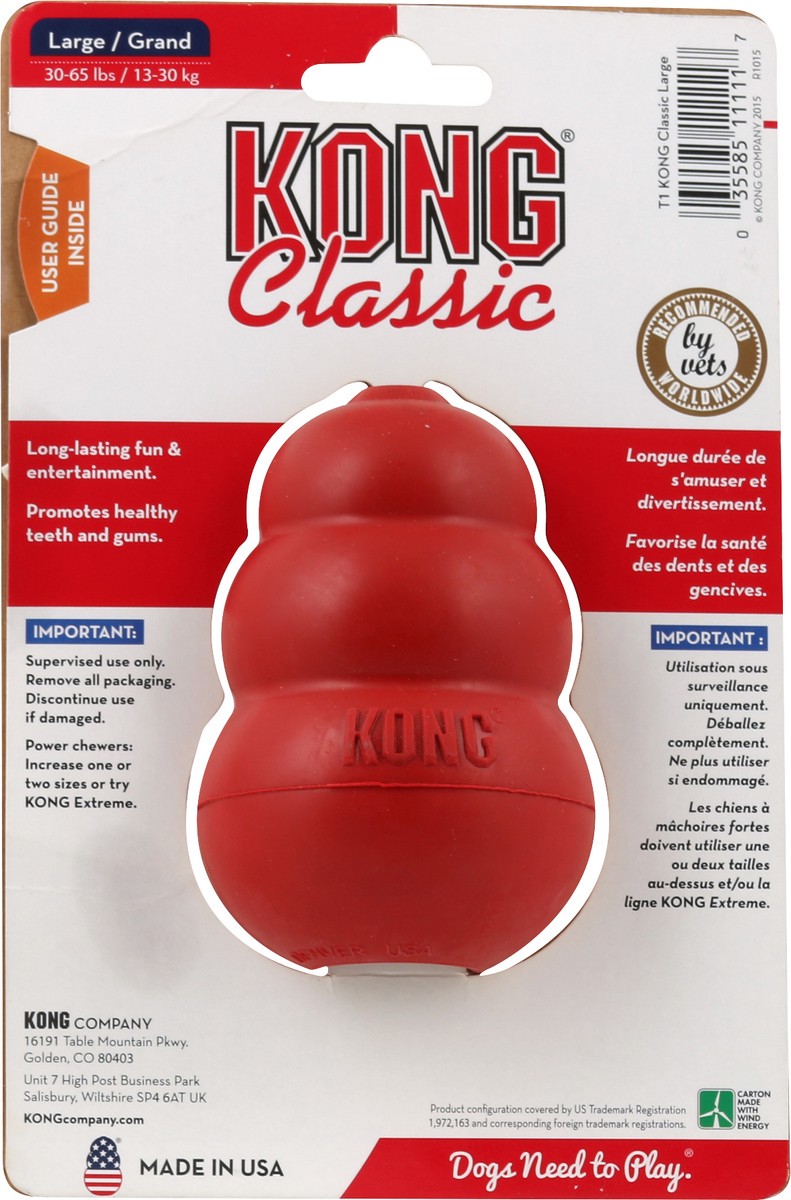 slide 4 of 7, KONG Classic Dog Toy Large, 1 ct