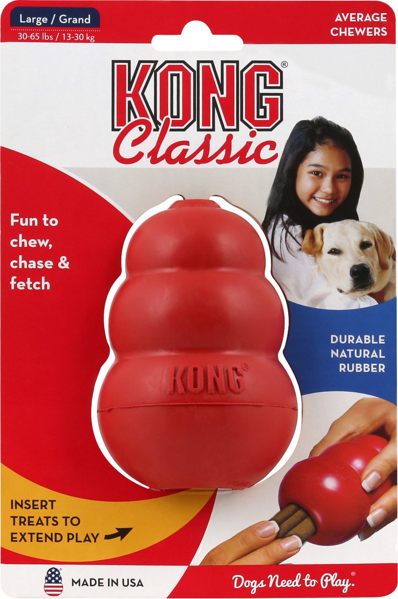 slide 1 of 7, KONG Classic Dog Toy Large, 1 ct
