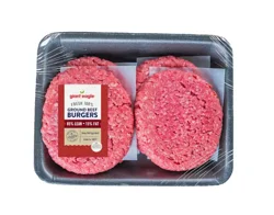 Giant Eagle Burgers, Ground Beef, 85% Lean