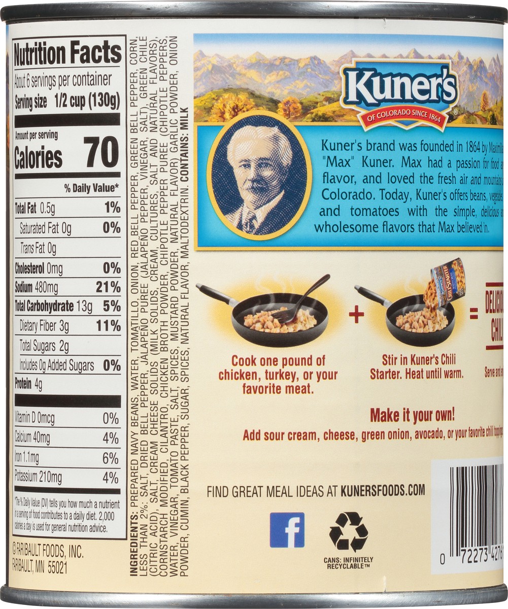 Kuner's® White Bean Chili Starter - Kuner's Foods