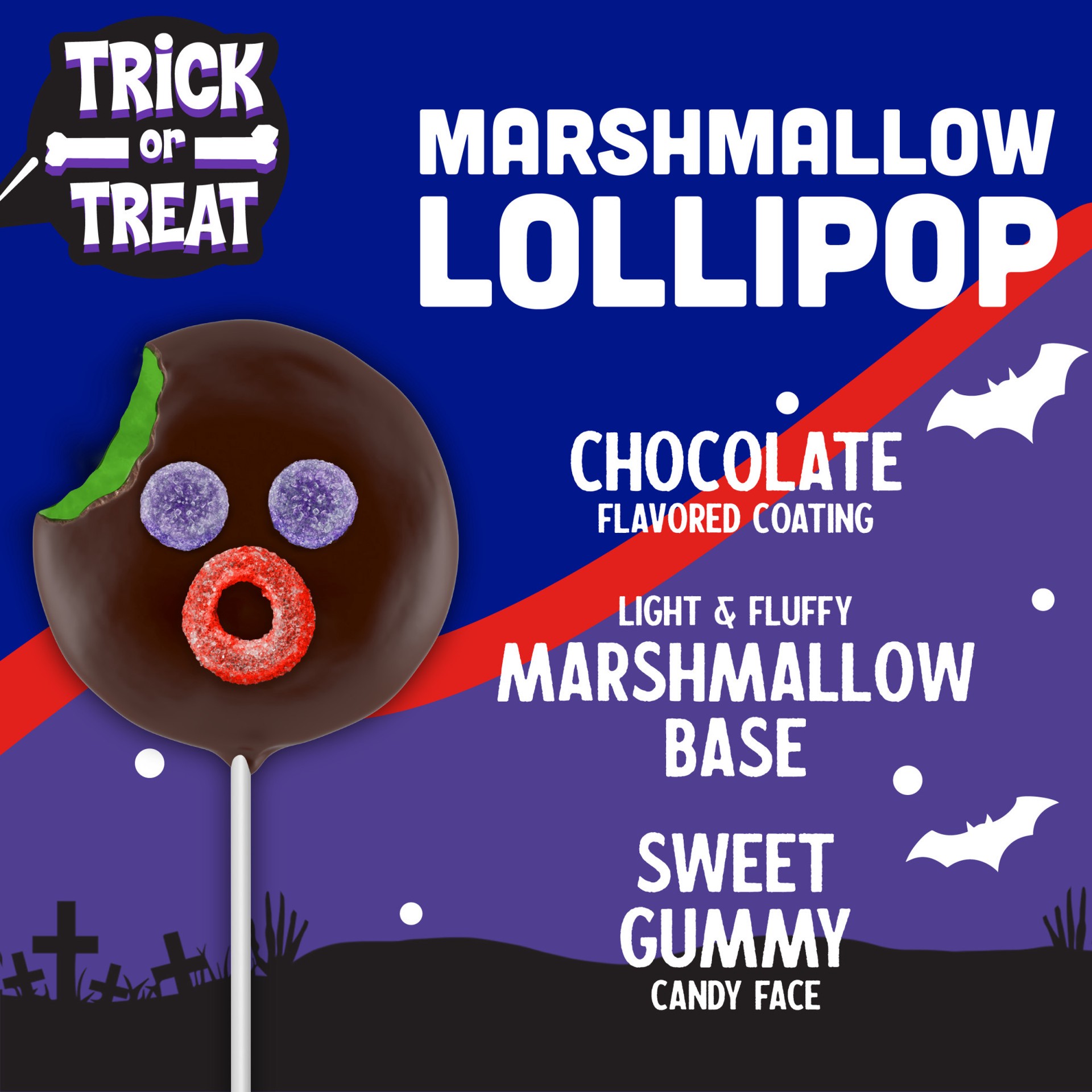 slide 5 of 5, Ricolino Paleta Payasusto Chocolate Marshmallow Lollipop - 17.64 oz, 17.64 oz