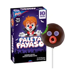 Ricolino Paleta Payasusto Chocolate Marshmallow Lollipop - 17.64 oz