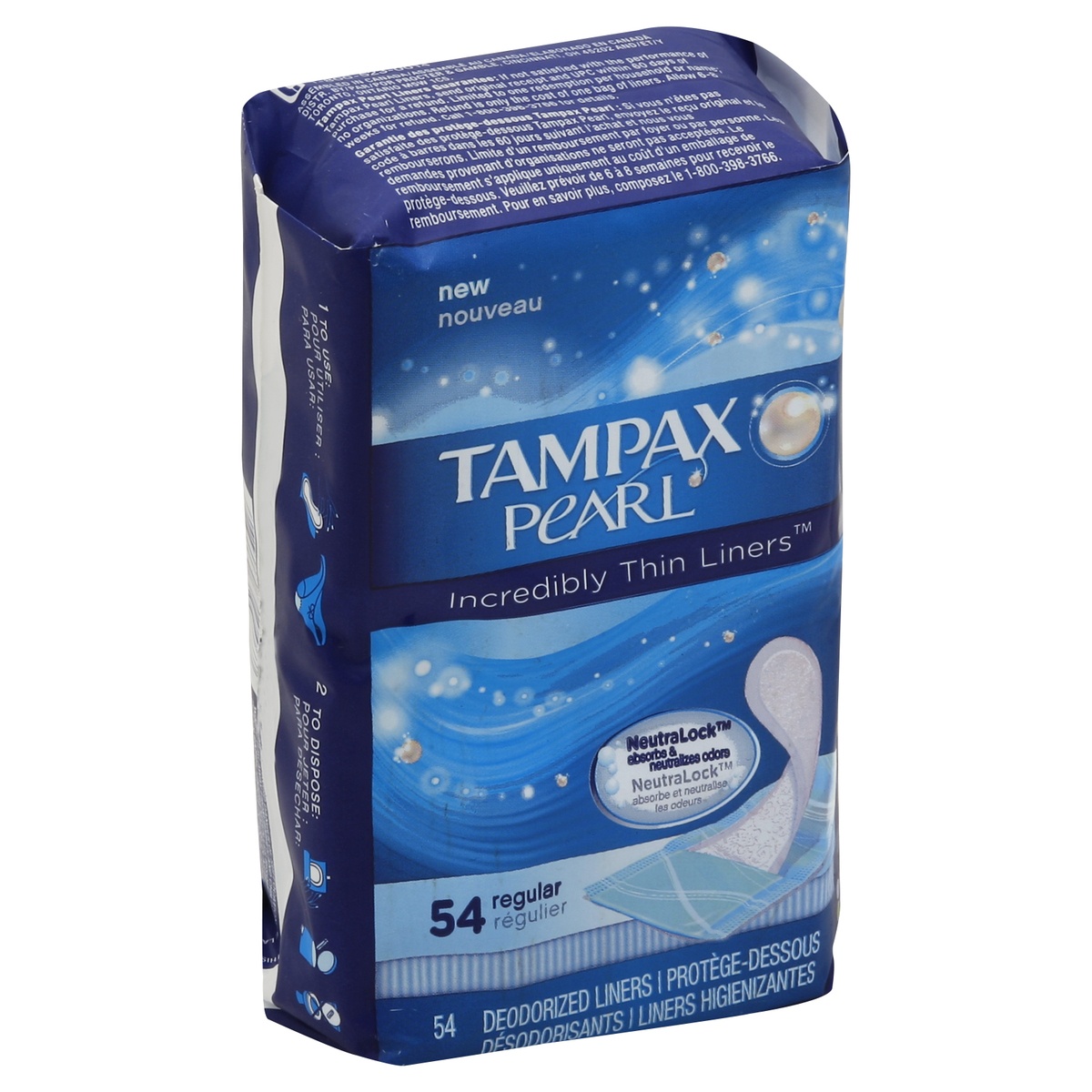 slide 1 of 1, Tampax Liners , 54 ct