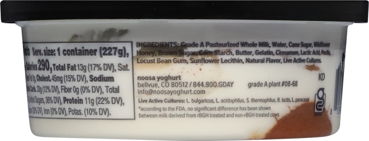 slide 6 of 14, Noosa Yoghurt, Cinnamon Roll, 8/8oz Case, 8 oz