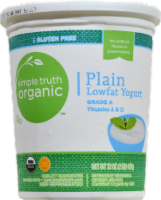 slide 1 of 1, Simple Truth Organic Plain Lowfat Yogurt, 32 oz