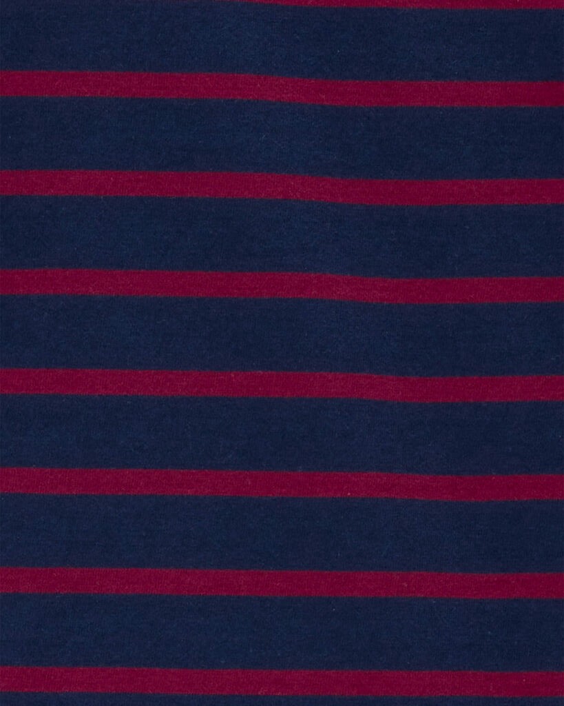 slide 2 of 2, Carter's Kid Striped Long-Sleeve Tee Navy/Red M, 1 ct