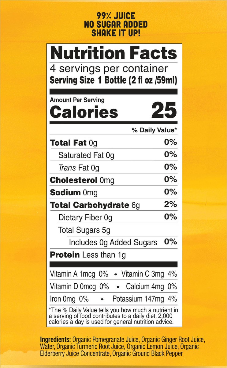 slide 6 of 9, Vive Organic Immunity Boost Elderberry 6ct/2oz-4pk, 8 fl oz