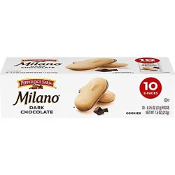 Pepperidge Farm Milano Dark Chocolate Cookies - 10 Ct - 0.75 Oz