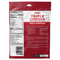 slide 3 of 5, Meijer Triple Cheddar Shredded Cheese Blend, 8 oz