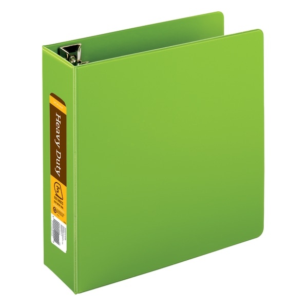 slide 1 of 5, Office Depot [In]Place Heavy-Duty Easy Open D-Ring Binder, 3'' Rings, 59% Recycled, Army Green, 1 ct