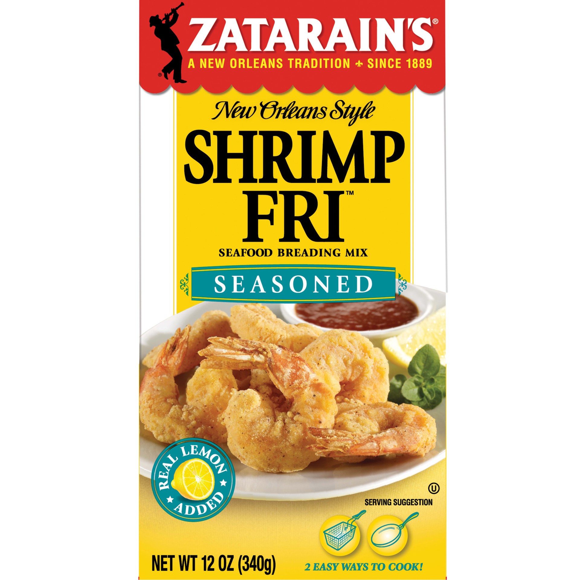 slide 1 of 9, Zatarain's Shrimp Fry - Seasoned, 12 oz