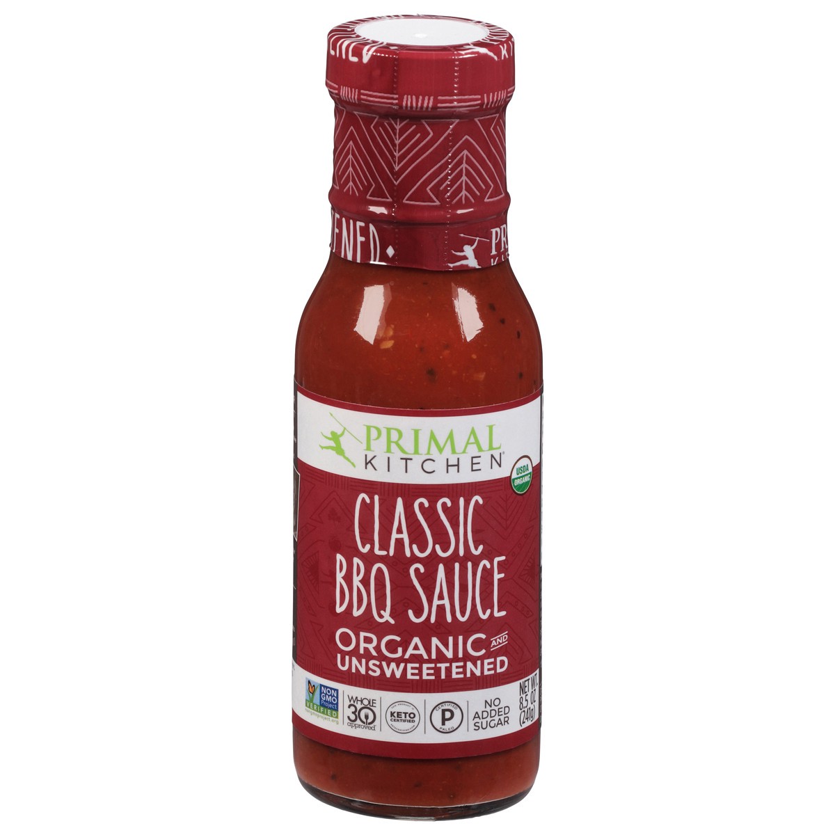 slide 1 of 9, Primal Kitchen Organic Unsweetened Classic Bbq Sauce, 8.5 oz