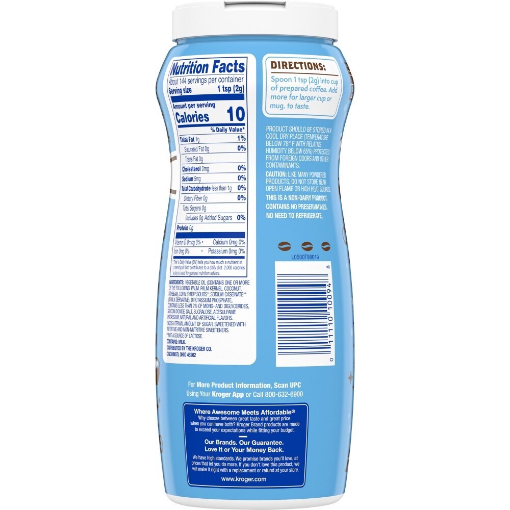 slide 2 of 2, Kroger Sugar Free French Vanilla Coffee Creamer, 10.2 oz