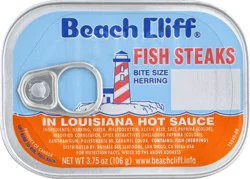 Beach Cliff Fish Steaks in Louisiana Hot Sauce