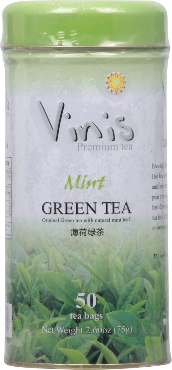 slide 7 of 11, Vinis Mint Green Tea - 50 ct, 50 ct