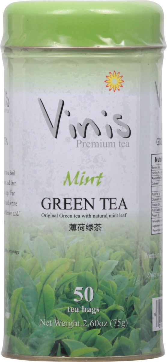 slide 11 of 11, Vinis Mint Green Tea - 50 ct, 50 ct