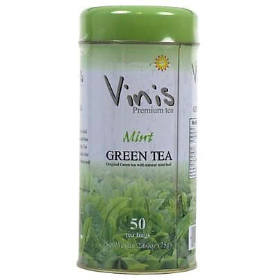 slide 1 of 11, Vinis Mint Green Tea - 50 ct, 50 ct