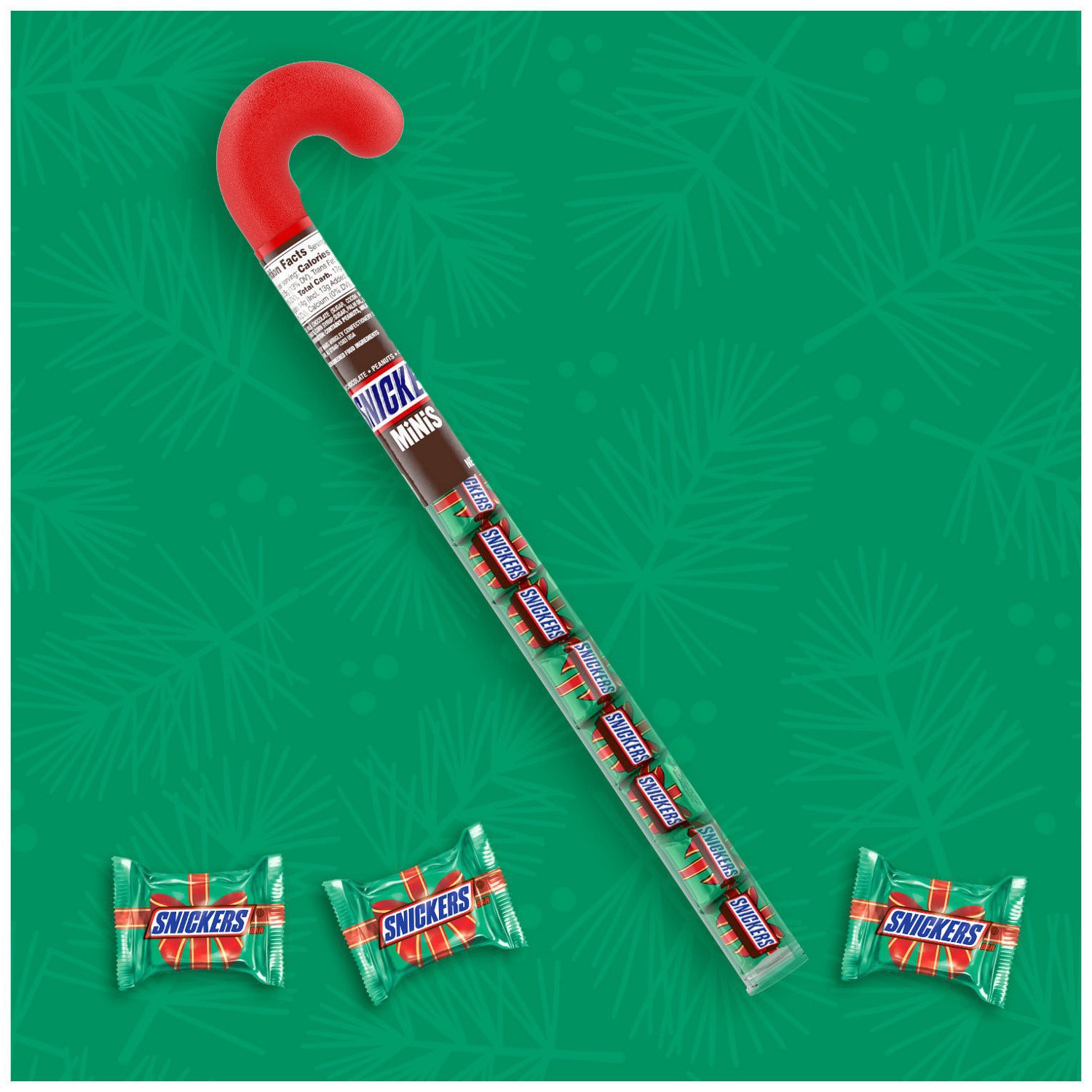 slide 7 of 8, Snickers Minis Chocolate Christmas Candy Bars Stocking Stuffers - 2.14 Oz Tube, 2.14 oz