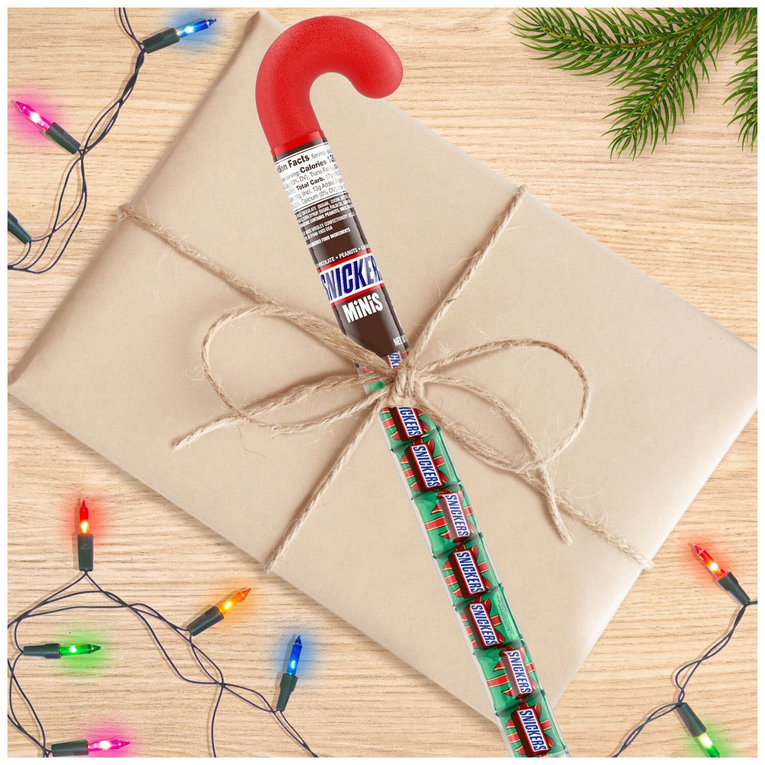 slide 6 of 8, Snickers Minis Chocolate Christmas Candy Bars Stocking Stuffers - 2.14 Oz Tube, 2.14 oz