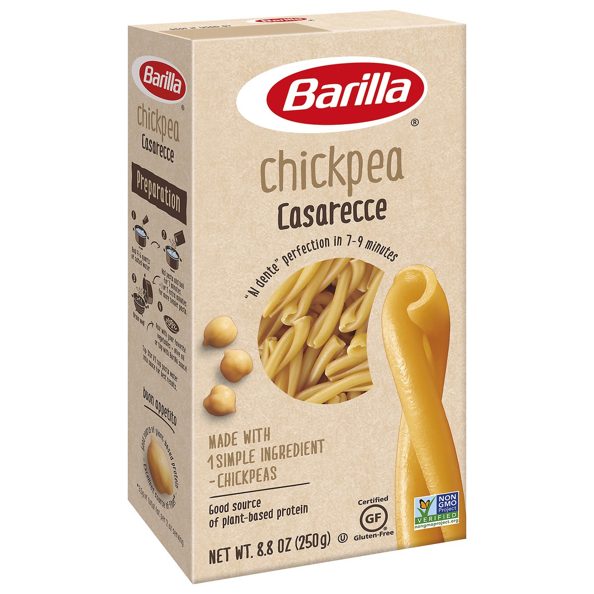 slide 2 of 11, Barilla Chickpeas Legume Casarecce, 8.8 oz