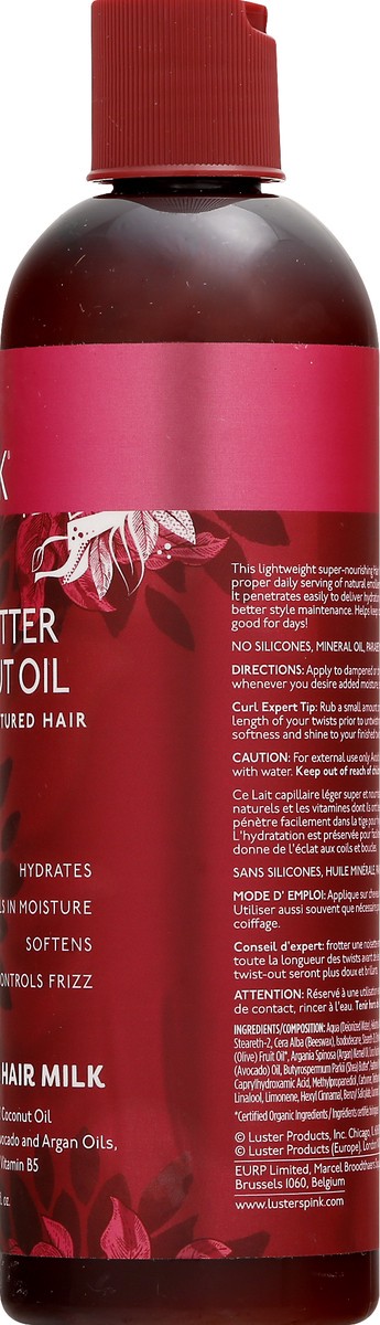 slide 8 of 9, Luster's Pink Shea Butter & Coconut Oil Moisturizing Hair Milk, 12 oz