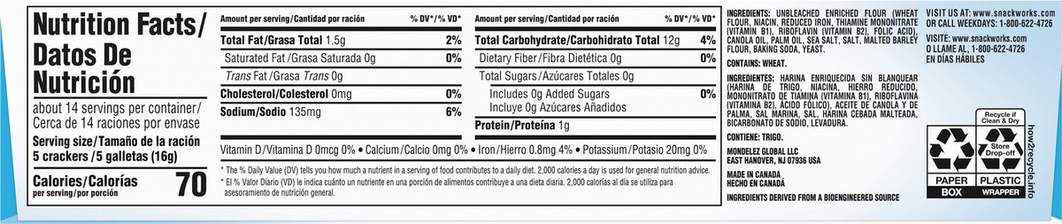 slide 8 of 8, Premium Original Saltine Crackers, 8 oz, 8 oz