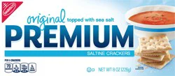 Premium Original Saltine Crackers, Lunch Snacks, 8 oz