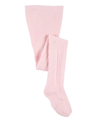 Carter's Kid Cable Knit Tights - Pink - Size 8-14