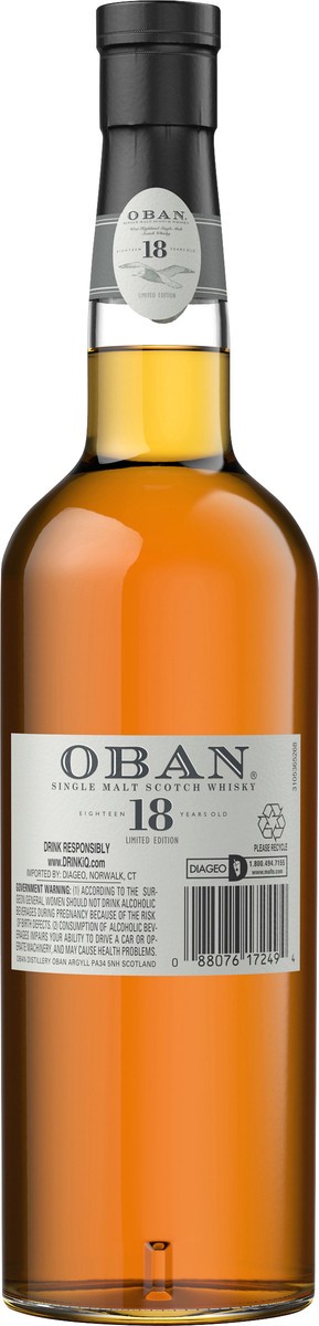 slide 2 of 3, Oban 18 Year Old Single Malt Scotch Whisky, 750 mL, 750 ml