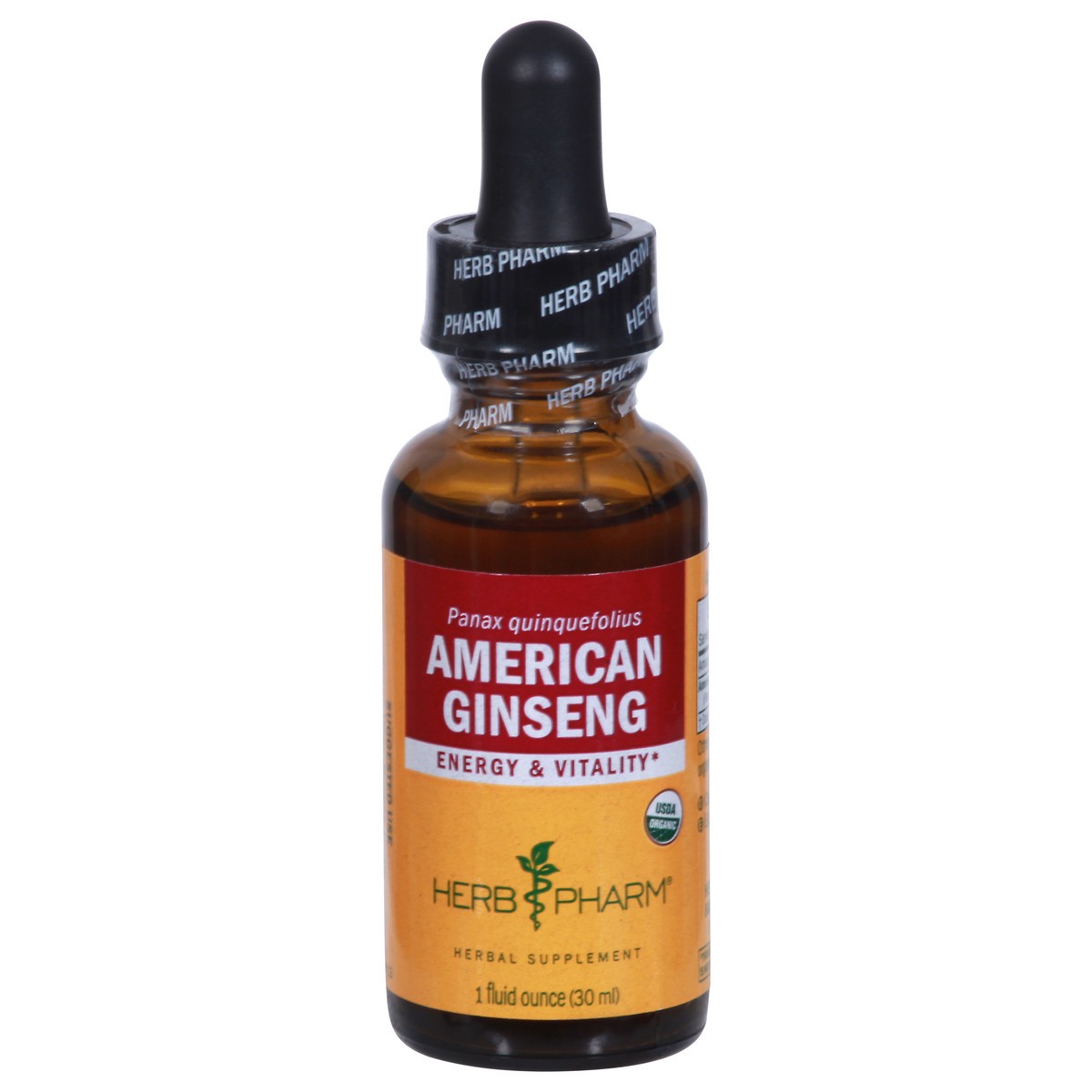 slide 1 of 9, Herb Pharm American Ginseng Panax Quinquefolius Liquid Extract 1 fl oz, 1 fl oz