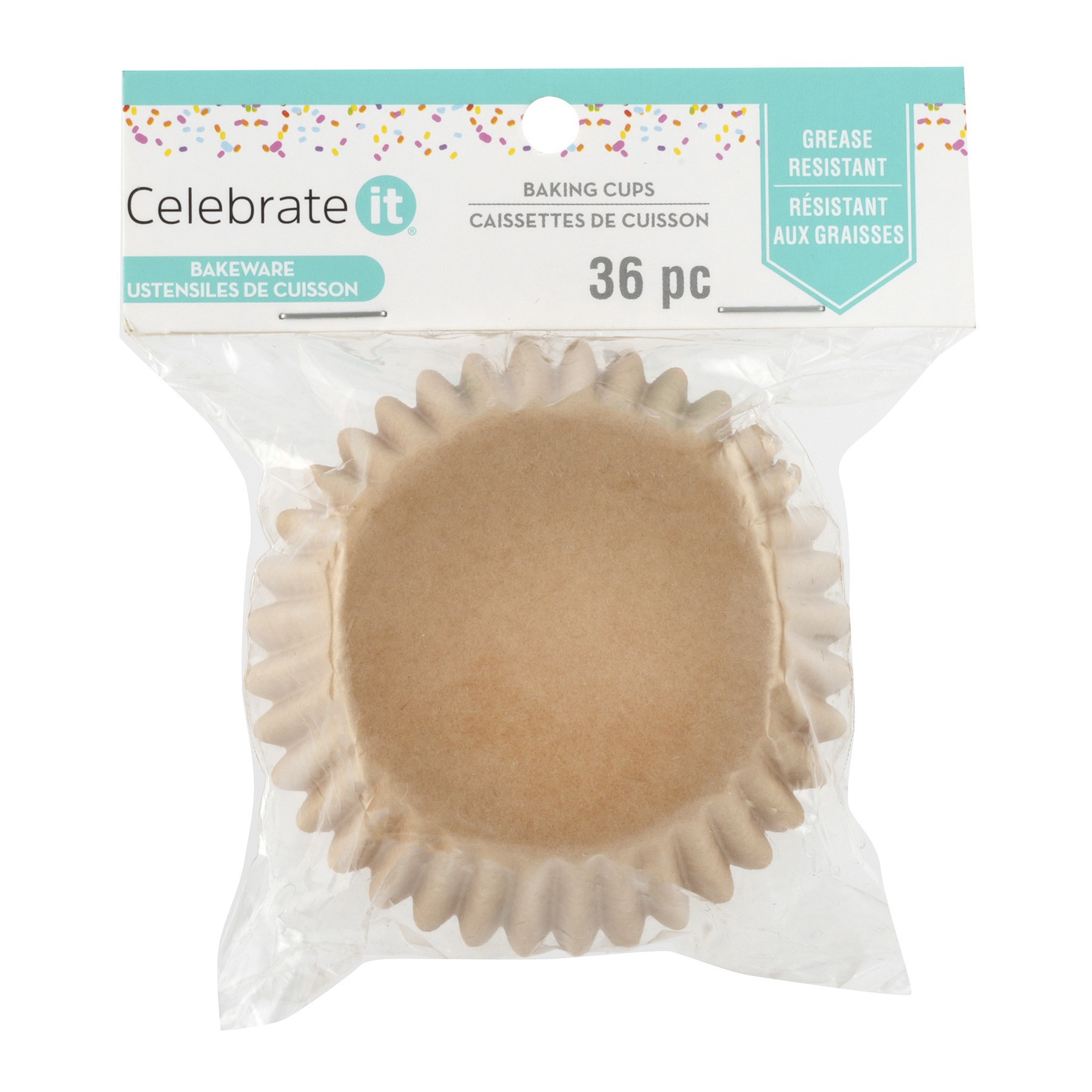 slide 2 of 2, Kraft Baking Cups By Celebrate It, 36ct., 36 ct