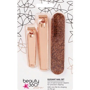 slide 1 of 1, Beauty 360 Salon Elegant Nail Set, 1 ct