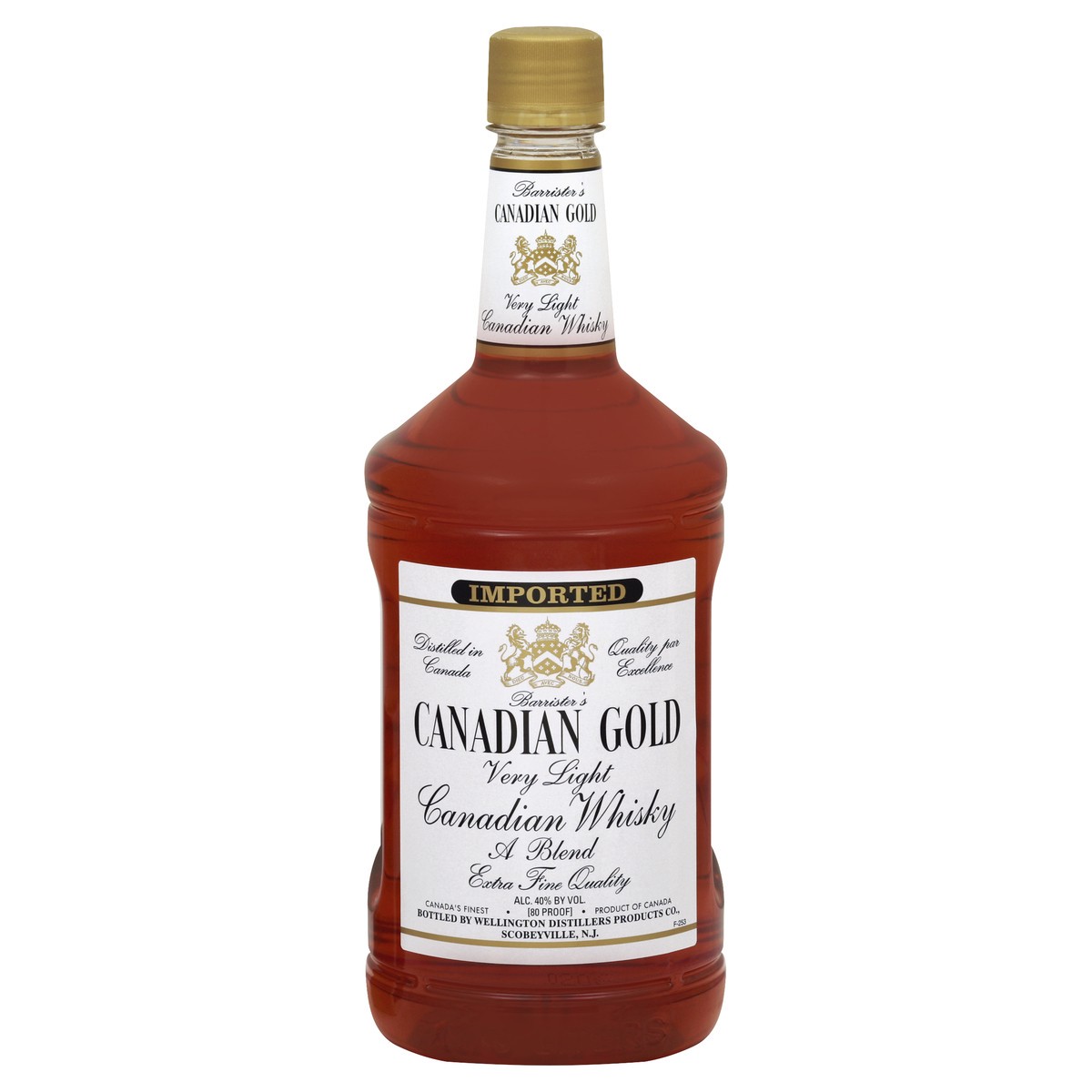 slide 7 of 8, Barristers Canadian Gold Whisky, Canadian, Very Light, 1.75 liter