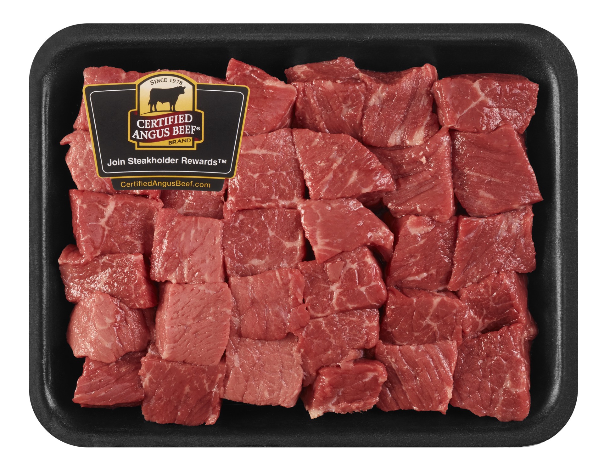 slide 1 of 1, Certified Angus Beef Boneless Lean Stew Meat Angus Choice Beef, per lb