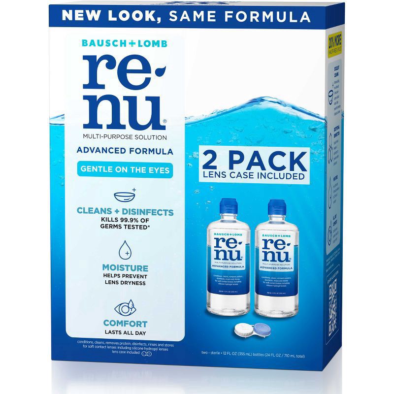 slide 2 of 6, renu Twin Pack Advanced Formula Multi-Purpose Solution 2 ea, 2 ct